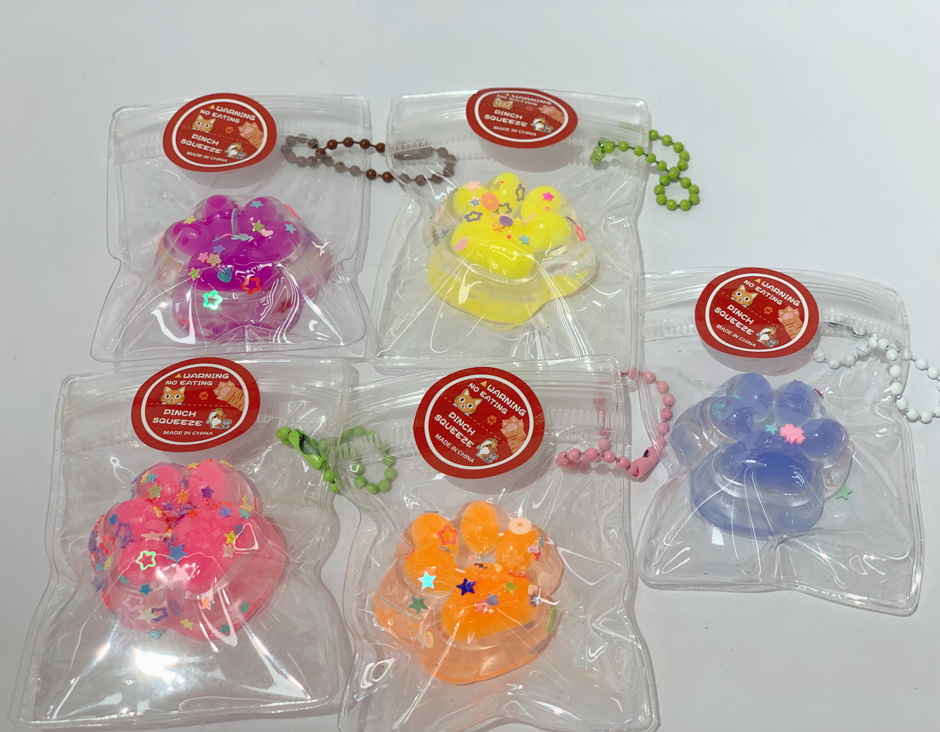 透明小猫爪捏捏乐玩具