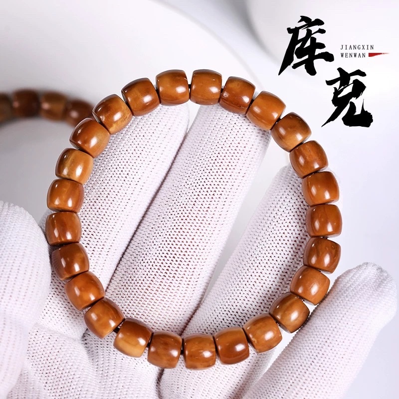 高抛库克手串单圈女简约高油高密圆珠民族复古风文玩佛珠男批发价详情3