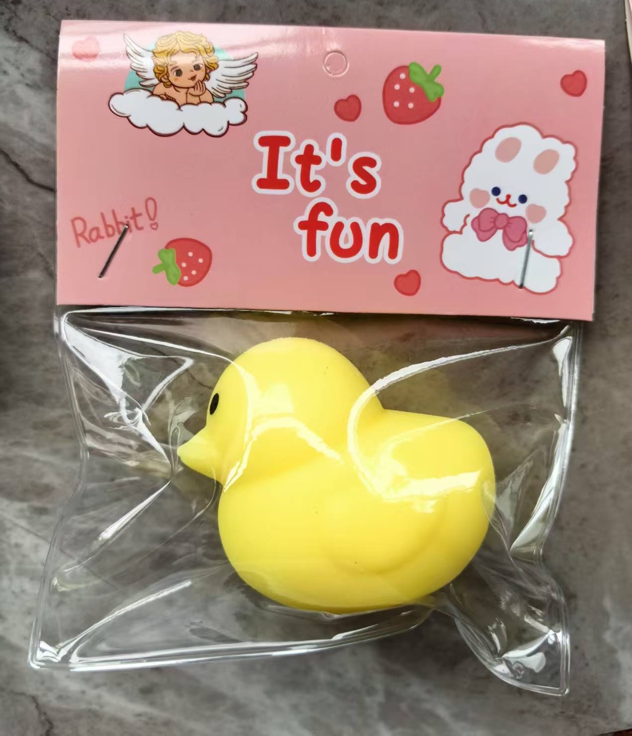 小胖熊解压玩具解压白底实物图