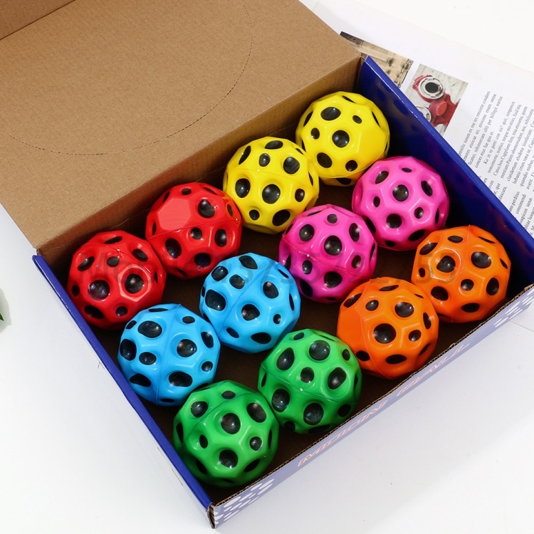 新奇特玩具 减压弹力球玩具 月亮球减压玩具 高弹力球 逗猫遛狗弹力球玩具解压玩具弹力球捏捏玩具