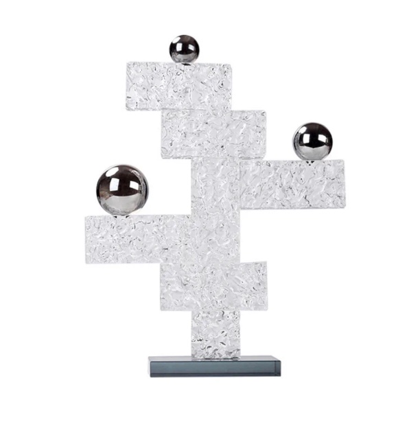 Crystal handicraft model room, hotel display cabinet, entrance corridor, minimalist design art, small household decoration items, crystal handicrafts Specification image