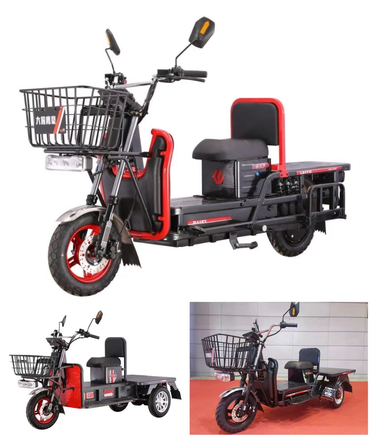 Increase the load capacity of street vending vehicles, electric motorcycles, adult camping vehicles, outdoor helmets, portable multi-functional mobile vehicles for men and women, iron frame vehicles, heavy-duty two-wheeled vehicles, and two-wheeled freight vehicles detail image 1