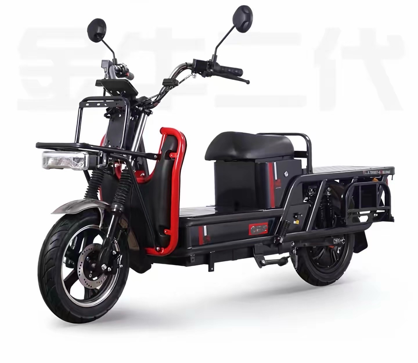 Increase the load capacity of street vending vehicles, electric motorcycles, adult camping vehicles, outdoor helmets, portable multi-functional mobile vehicles for men and women, iron frame vehicles, heavy-duty two-wheeled vehicles, and two-wheeled freight vehicles detail image 4
