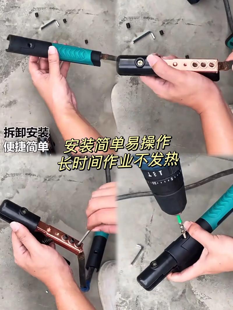 电焊钳  棱形结构，咬合力强，可多有度夹持，焊条牢固夹持不脱落，全铜加厚钳头 pic 9