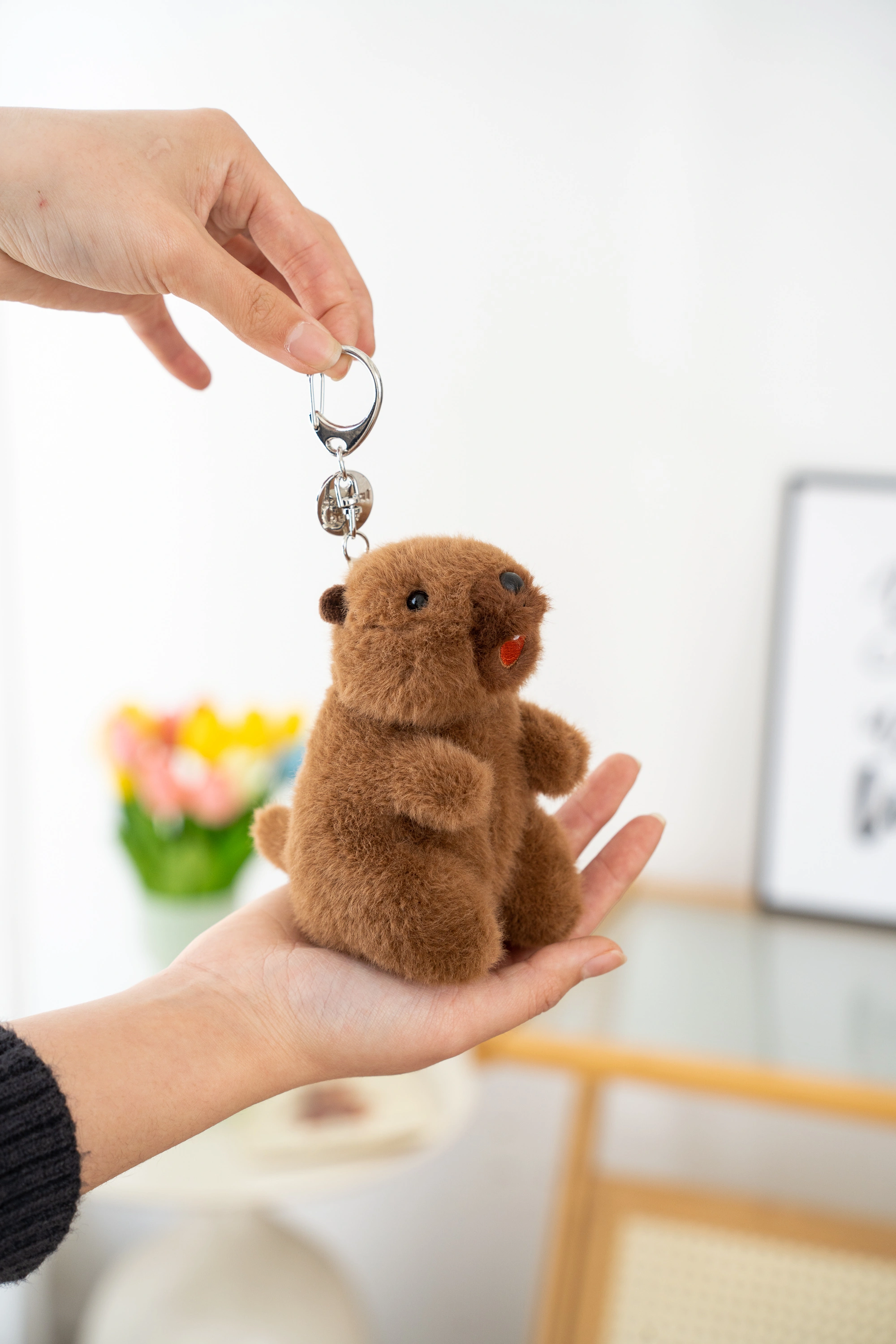 New genuine "Very Precious" plush toy 12cm Marmot Roaring style hanging doll detail image 6