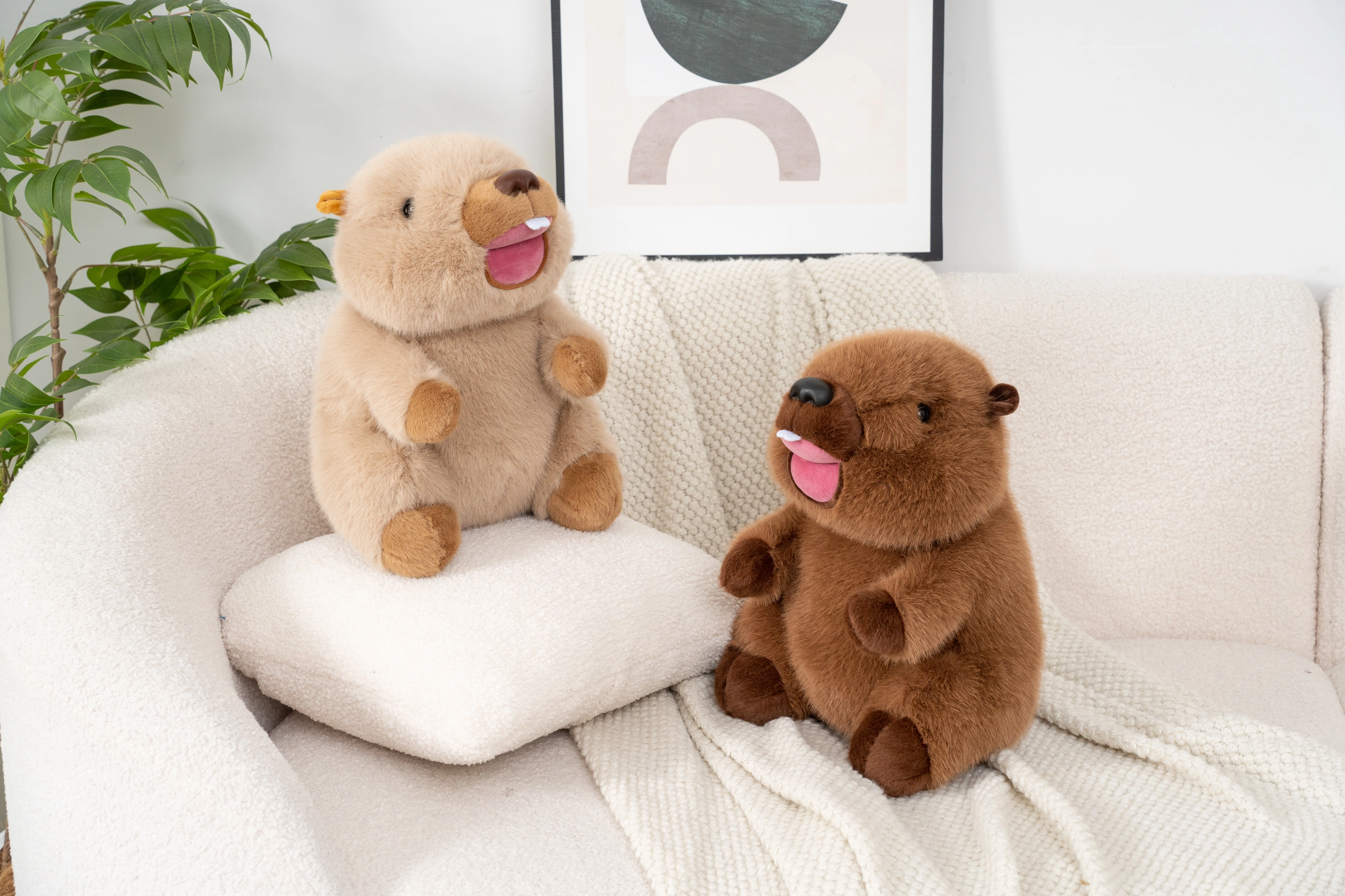New genuine "Very Precious" plush toy 12cm Marmot Roaring style hanging doll detail image 3