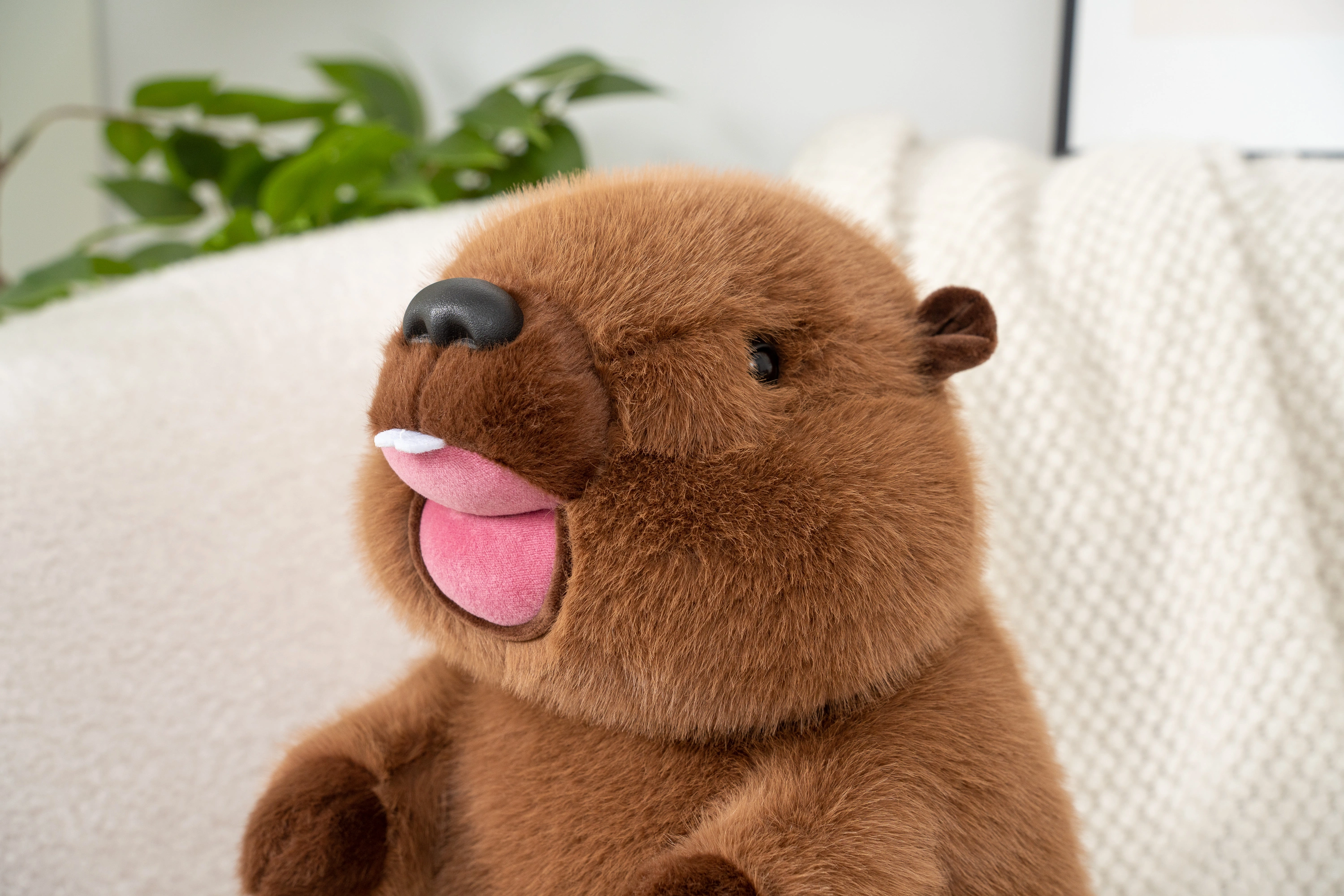 New genuine "Very Precious" plush toy 12cm Marmot Roaring style hanging doll detail image 5