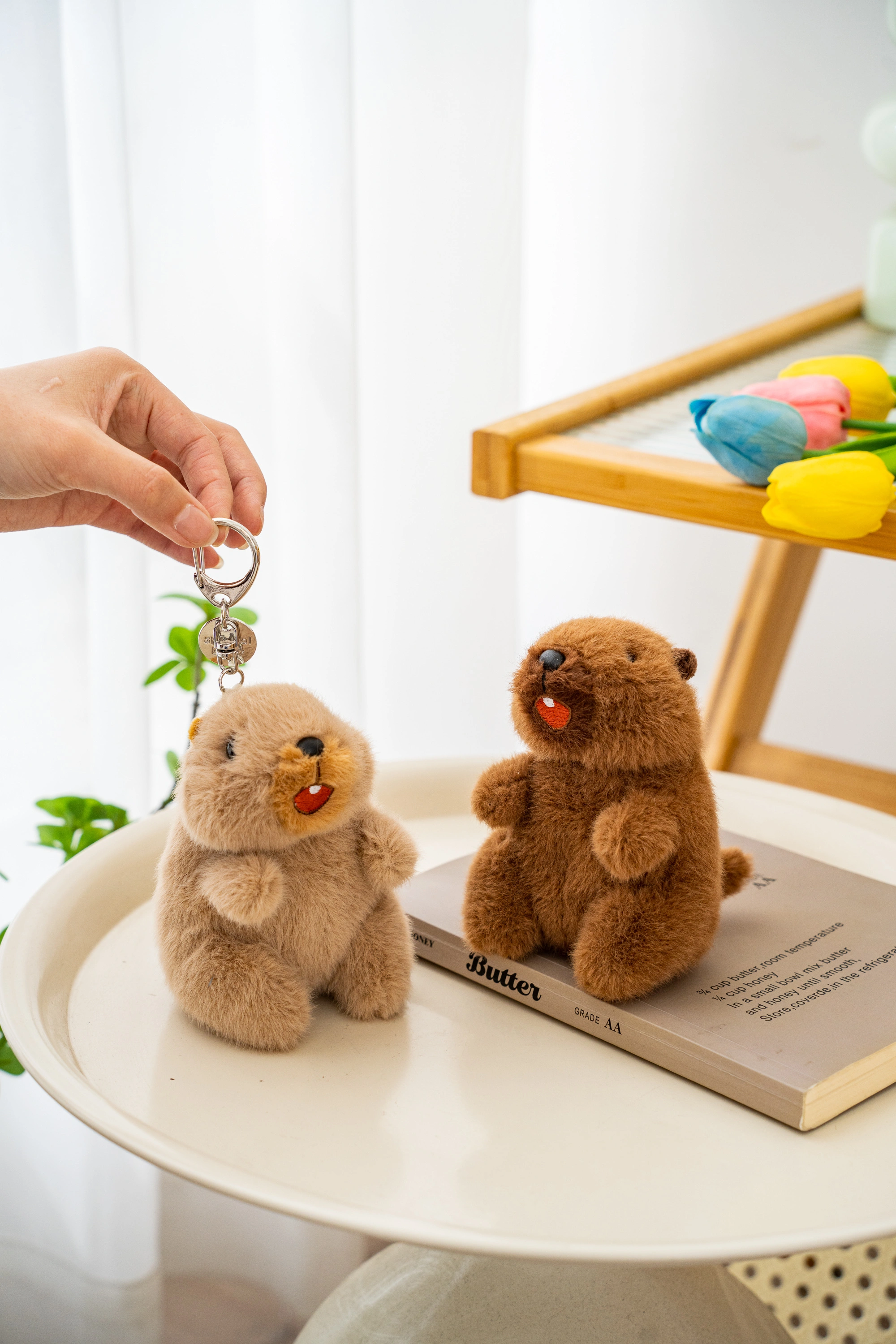 New genuine "Very Precious" plush toy 12cm Marmot Roaring style hanging doll detail image 7