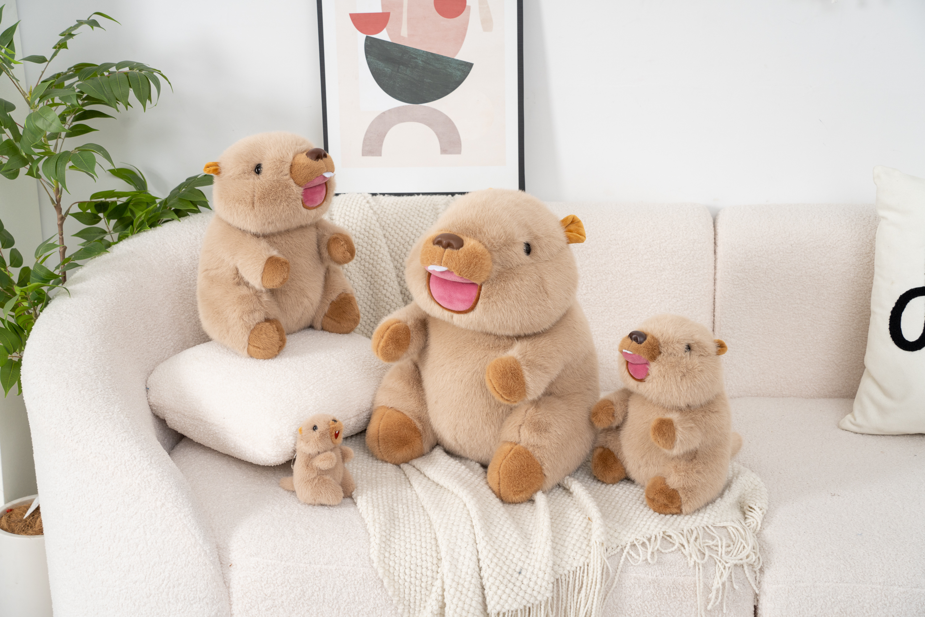 New genuine "Very Precious" plush toy 12cm Marmot Roaring style hanging doll