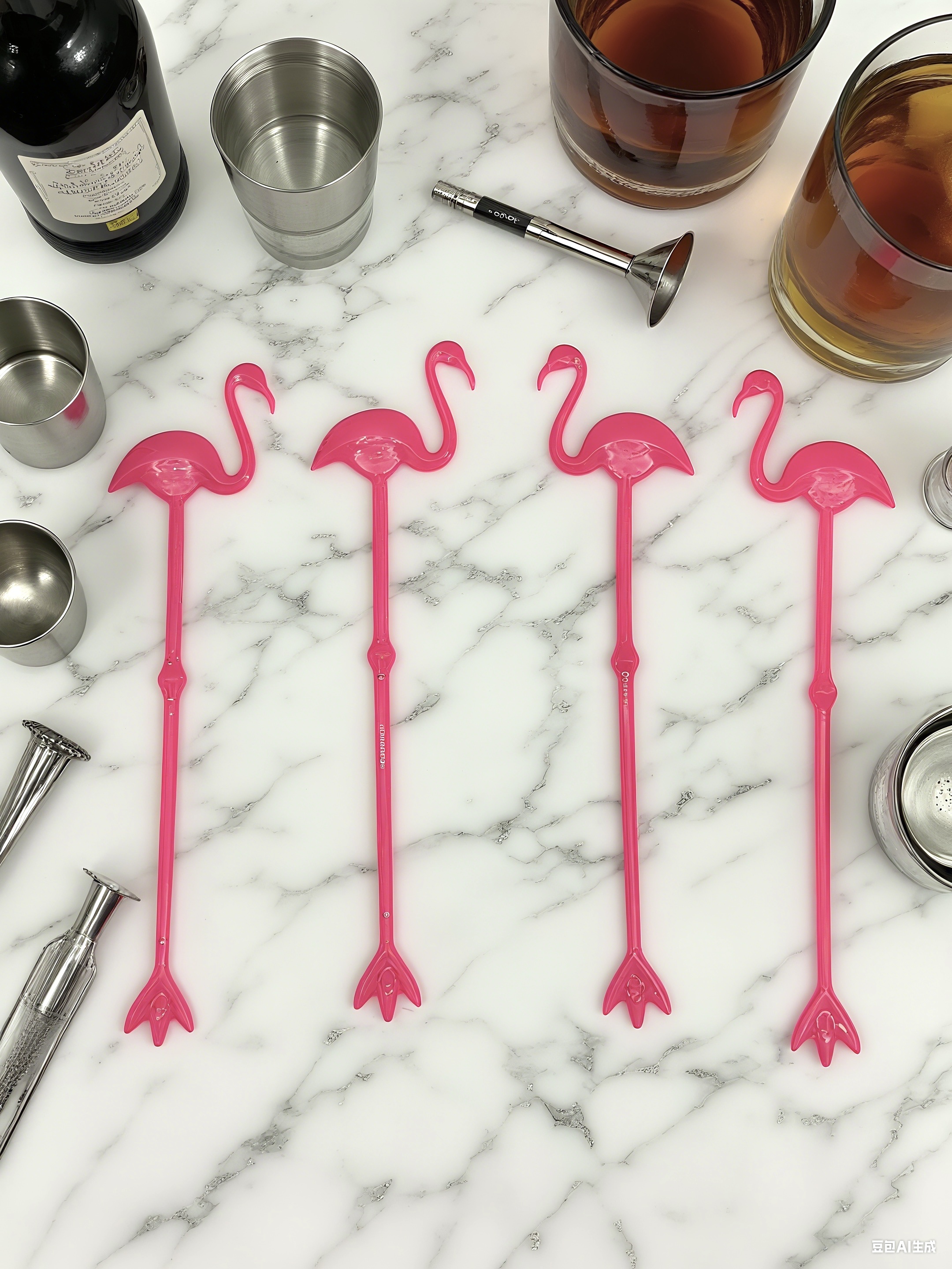 The flamingo cocktail bar is aesthetically pleasing, practical, environmentally friendly and safe details Picture