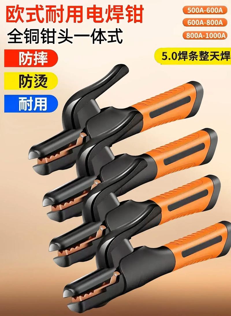 电焊钳  棱形结构，咬合力强，可多有度夹持，焊条牢固夹持不脱落，全铜加厚钳头 pic 6