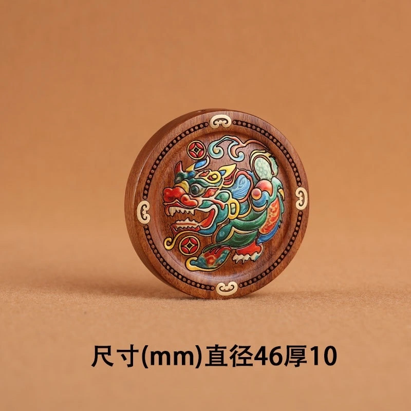 Wholesale of rosewood, Australian rosewood, carved and painted PI Xiu accessories, Chenguibao handicrafts, gifts and accessories from the factory detail image 9