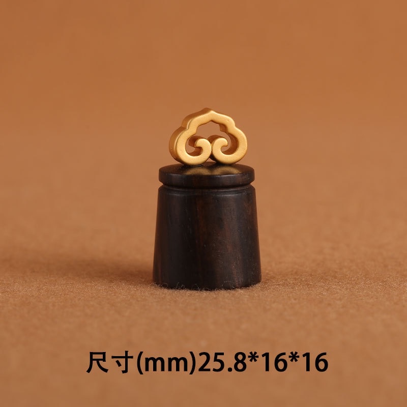 Factory wholesale of rosewood inlaid with copper and plated with 18K gold, satisfactory DIY accessories and handicrafts detail image 4