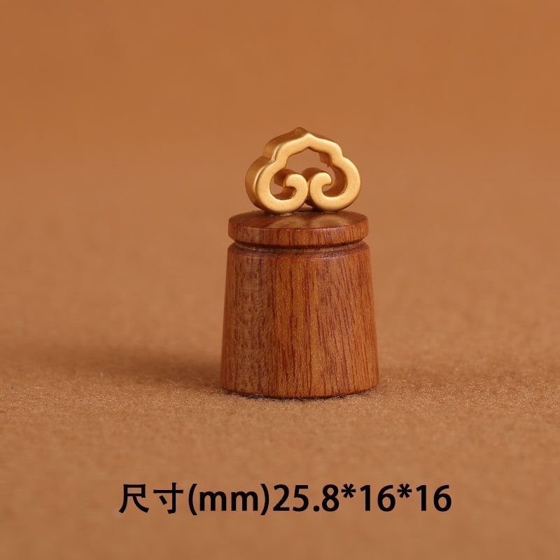 Factory wholesale of rosewood inlaid with copper and plated with 18K gold, satisfactory DIY accessories and handicrafts Application Scenario