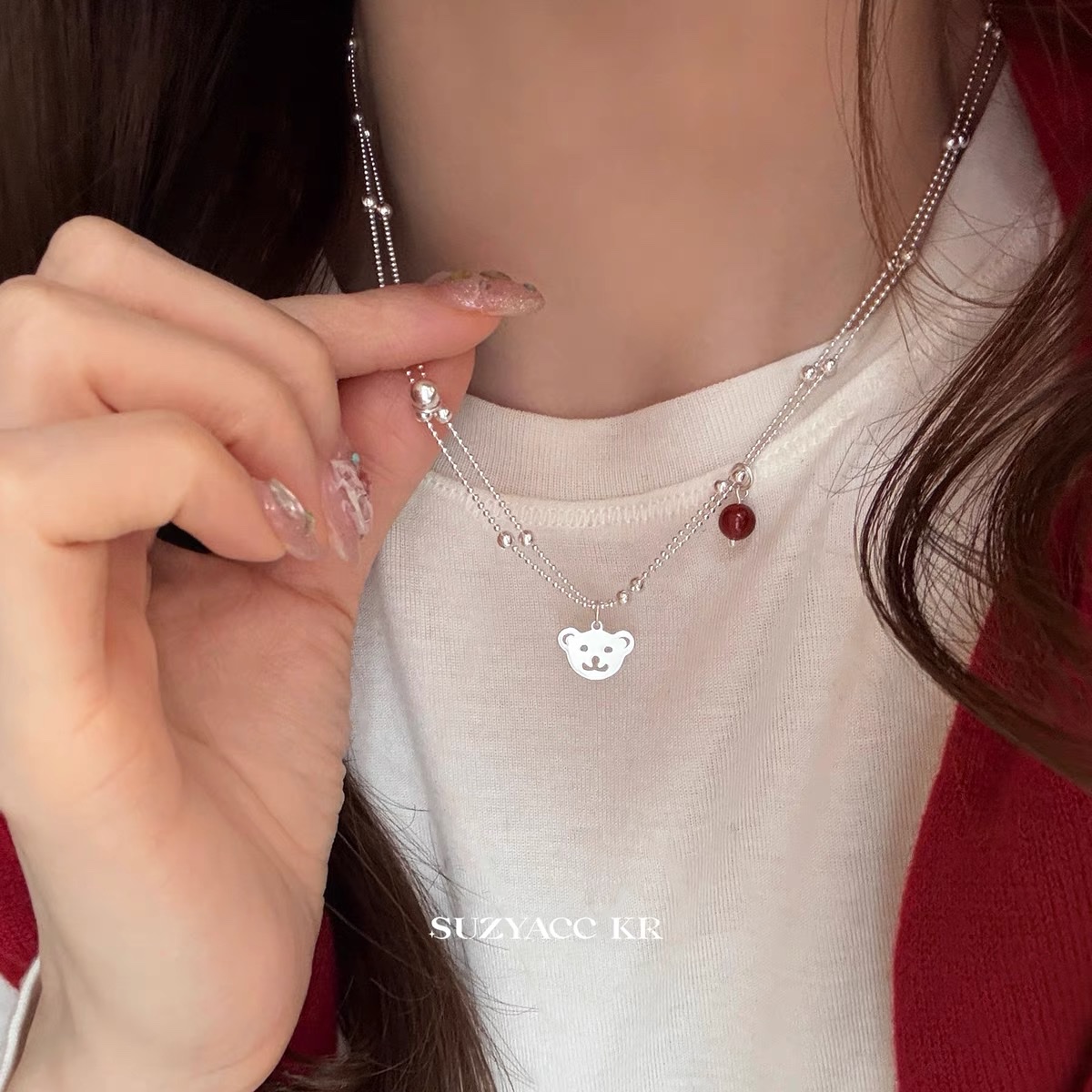 项链女长款百搭/新款饰品/项链/diy手工亚克力/项链女长款简约产品图