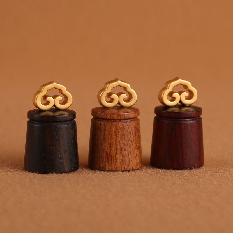 Factory wholesale of rosewood inlaid with copper and plated with 18K gold, satisfactory DIY accessories and handicrafts details Picture