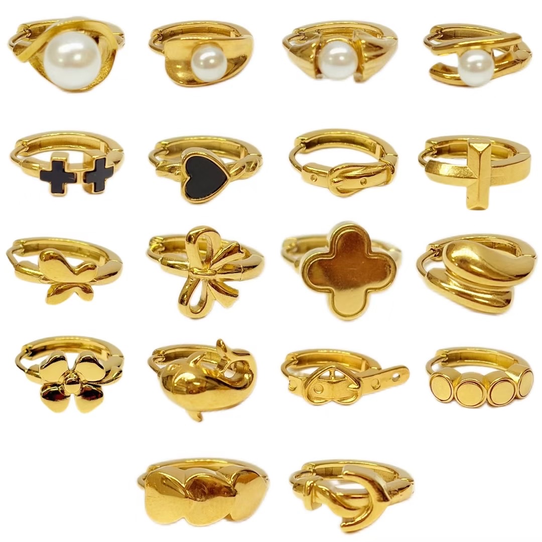 ins风钛钢耳饰配件 创意胸针耳扣配件 时尚百搭轻便