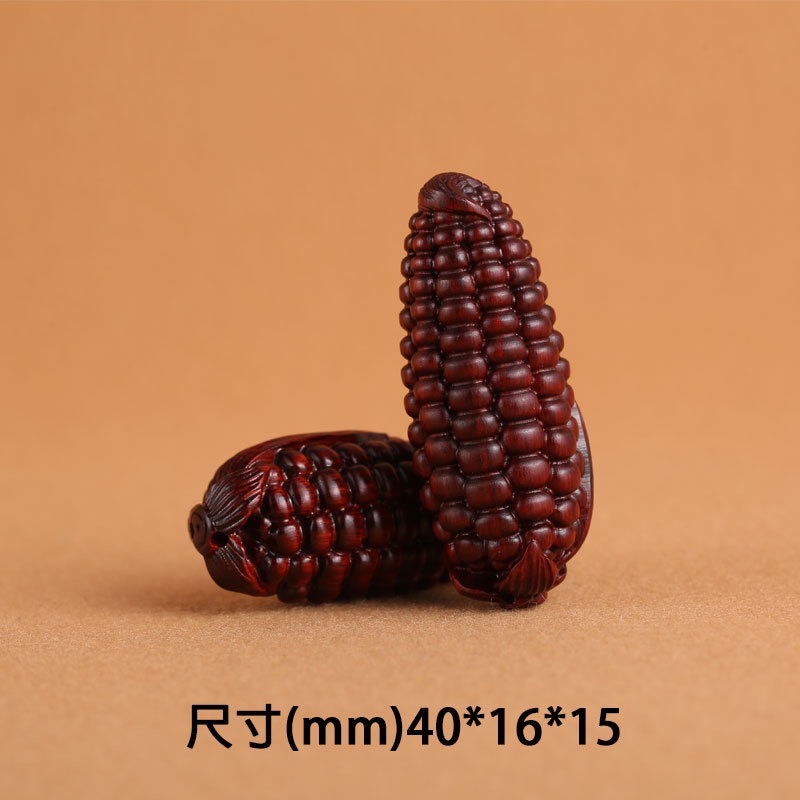Wholesale of rosewood carved handlebars, cultural toys, corn pendants, keychains, diy decorative accessories and handicrafts from the manufacturer detail image 4