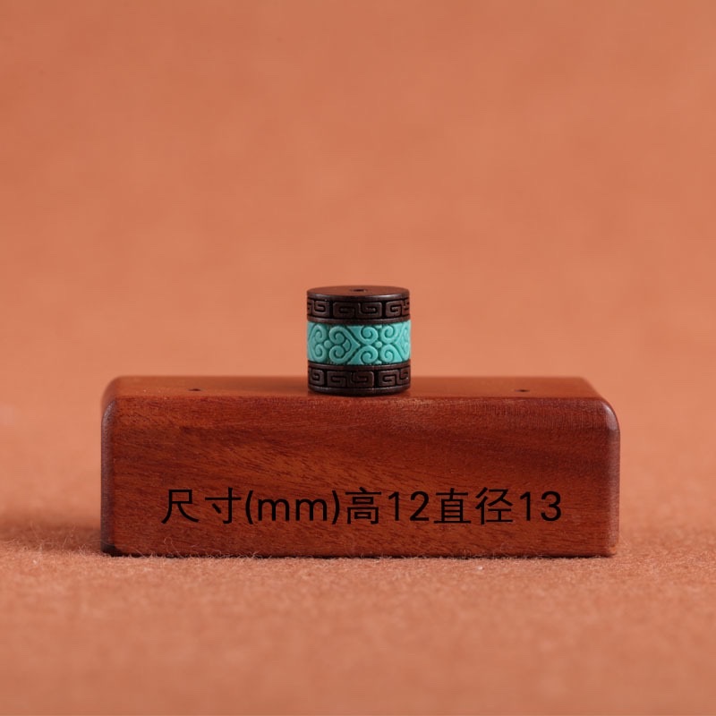 Wholesale of eberwood inlaid second-generation turquoise bracelet accessories, keychains, DIY ornaments, handicrafts and gift accessories from the manufacturer detail image 3