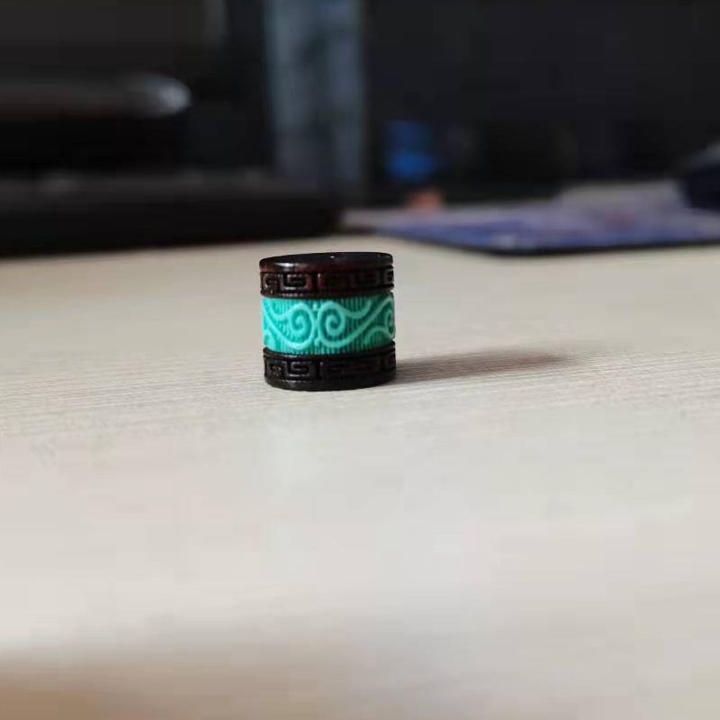 Wholesale of eberwood inlaid second-generation turquoise bracelet accessories, keychains, DIY ornaments, handicrafts and gift accessories from the manufacturer detail image 5
