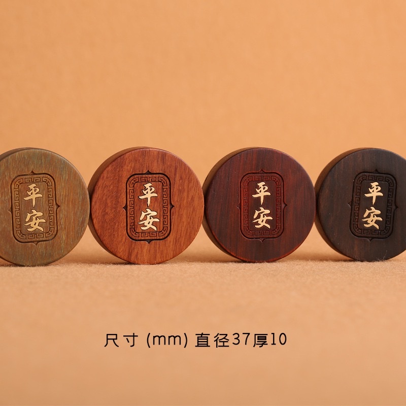 Factory wholesale of rosewood painted gold dry pestles, keychains, hand-painted accessories, handicrafts, gifts, DIY ornaments, pendants details Picture