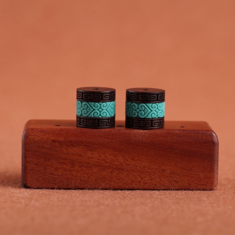 Wholesale of eberwood inlaid second-generation turquoise bracelet accessories, keychains, DIY ornaments, handicrafts and gift accessories from the manufacturer detail image 2