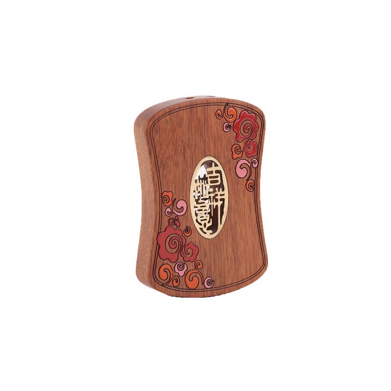 厂家批发黑檀彩绘花梨木镶嵌铜汽车挂件配件工艺品礼品DIY