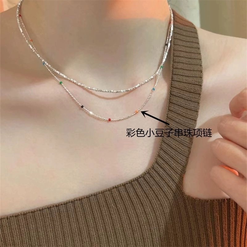 饰品/项链/汽车挂件串珠/四叶草/五金珍珠链细节图