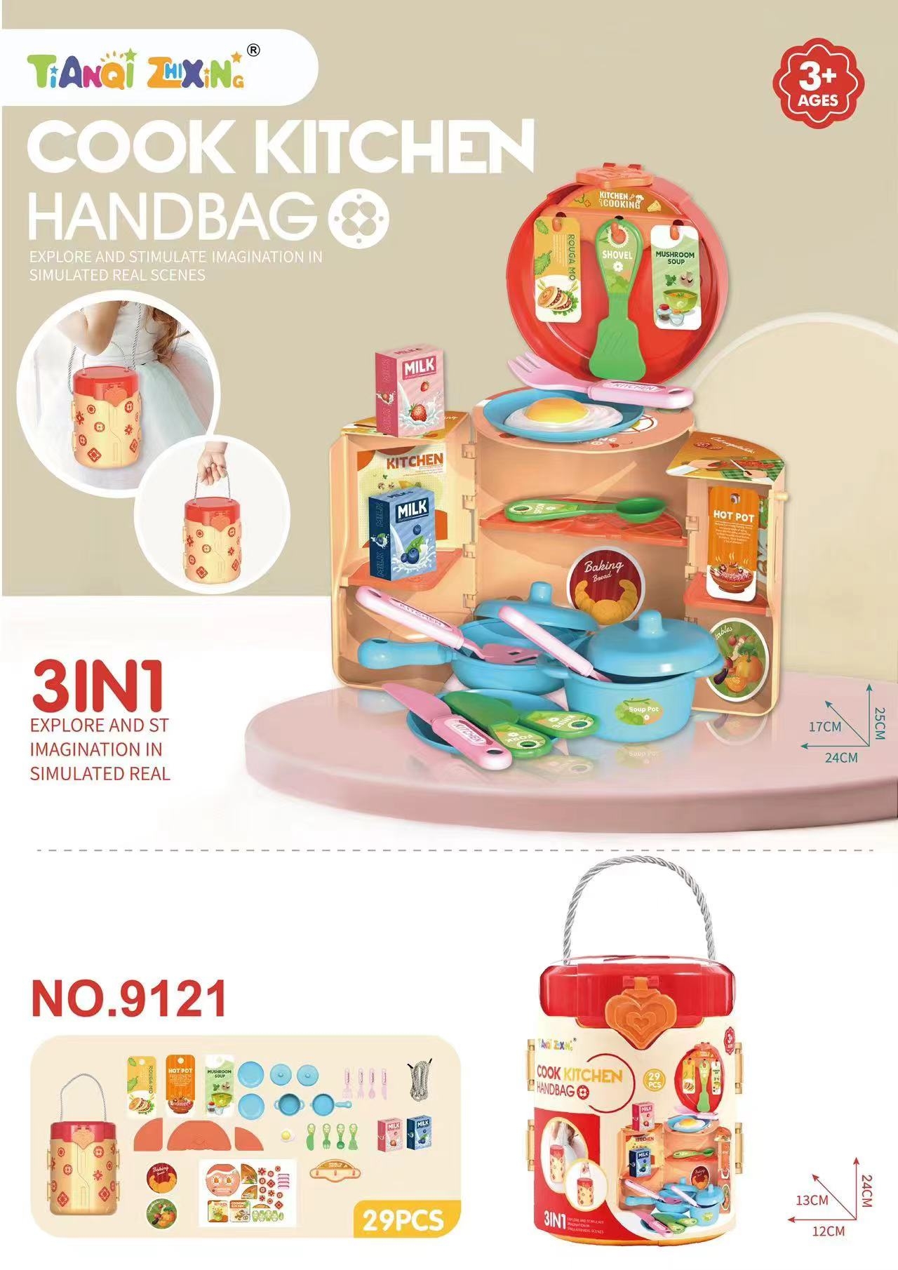 House Play Kitchen Bucket Bag (29PCS) Item Picture