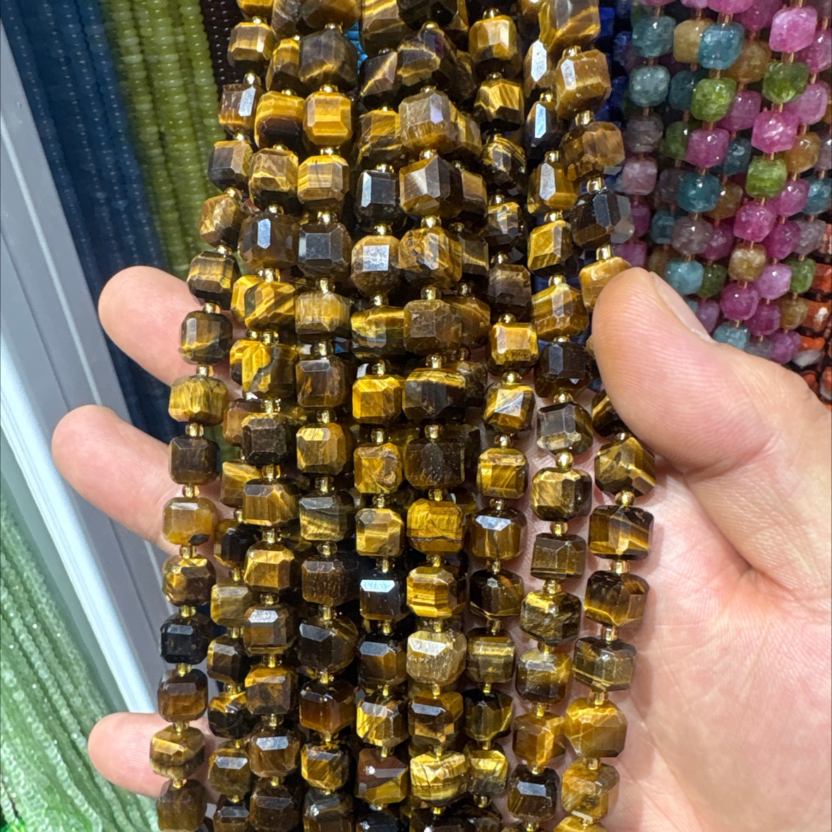 9*9mm方糖天然石、玛瑙珠子串珠手工DIY饰品材料详情图20