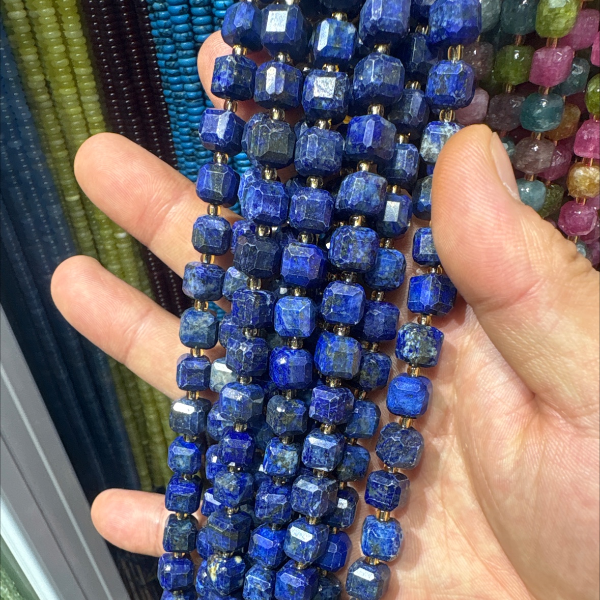 9*9mm方糖天然石、玛瑙珠子串珠手工DIY饰品材料详情图19