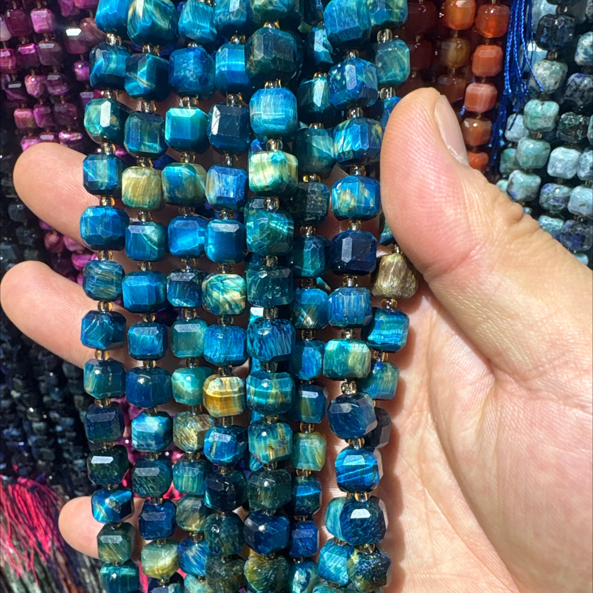 9*9mm方糖天然石、玛瑙珠子串珠手工DIY饰品材料详情图11