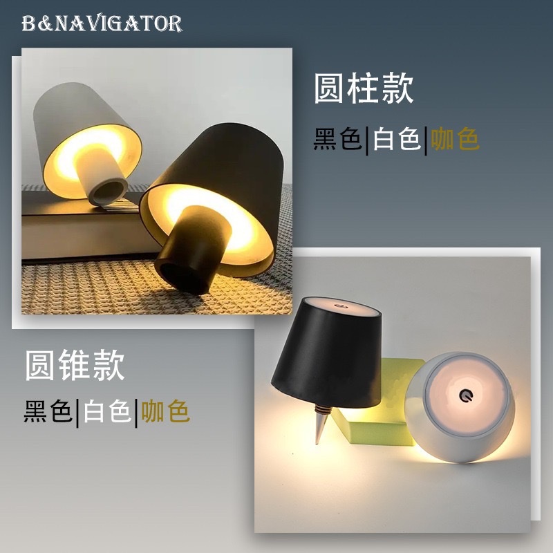 Cross-border led embedded wine bottle light, bar and restaurant atmosphere wine headlight, creative portable rechargeable table lamp, night light, night light table lamp detail image 6