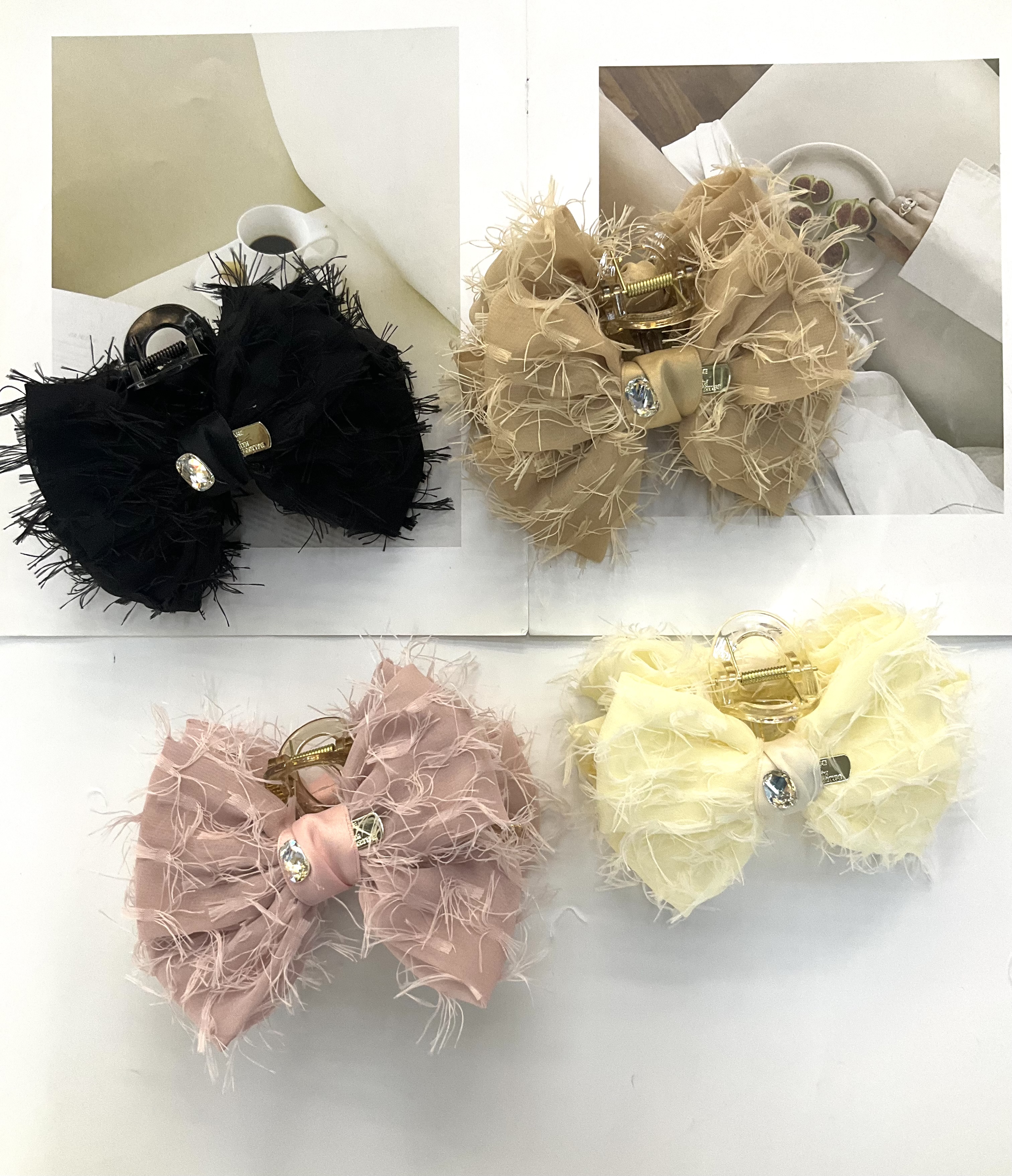 厚领结发夹发夹发饰头饰抓夹