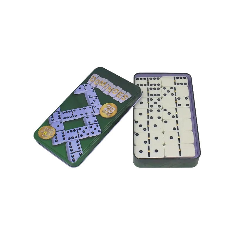 Iron box DOMINO, Double Six, Double Nine, Double Twelve, educational children's toys, Domino, building block toys Item Picture