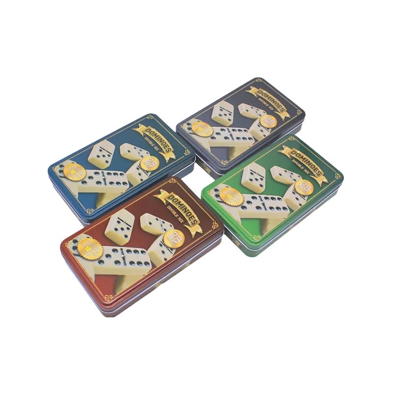 Iron box DOMINO, Double Six, Double Nine, Double Twelve, educational children's toys, Domino, building block toys Specification image