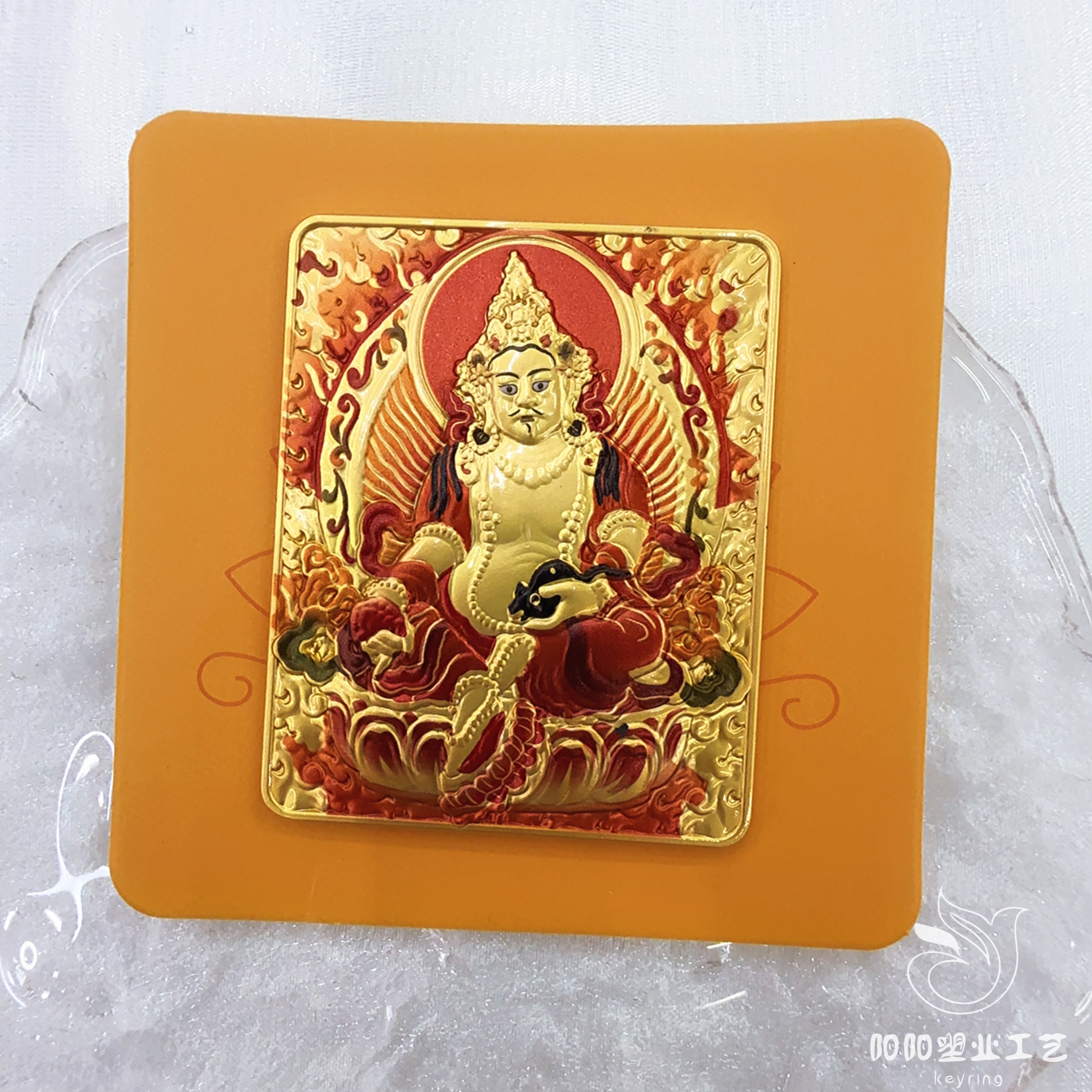 Thangka Red Wealth God amulet copper alloy concave-convex new style Red Wealth God painting in stock, direct delivery from the manufacturer Application Scenario