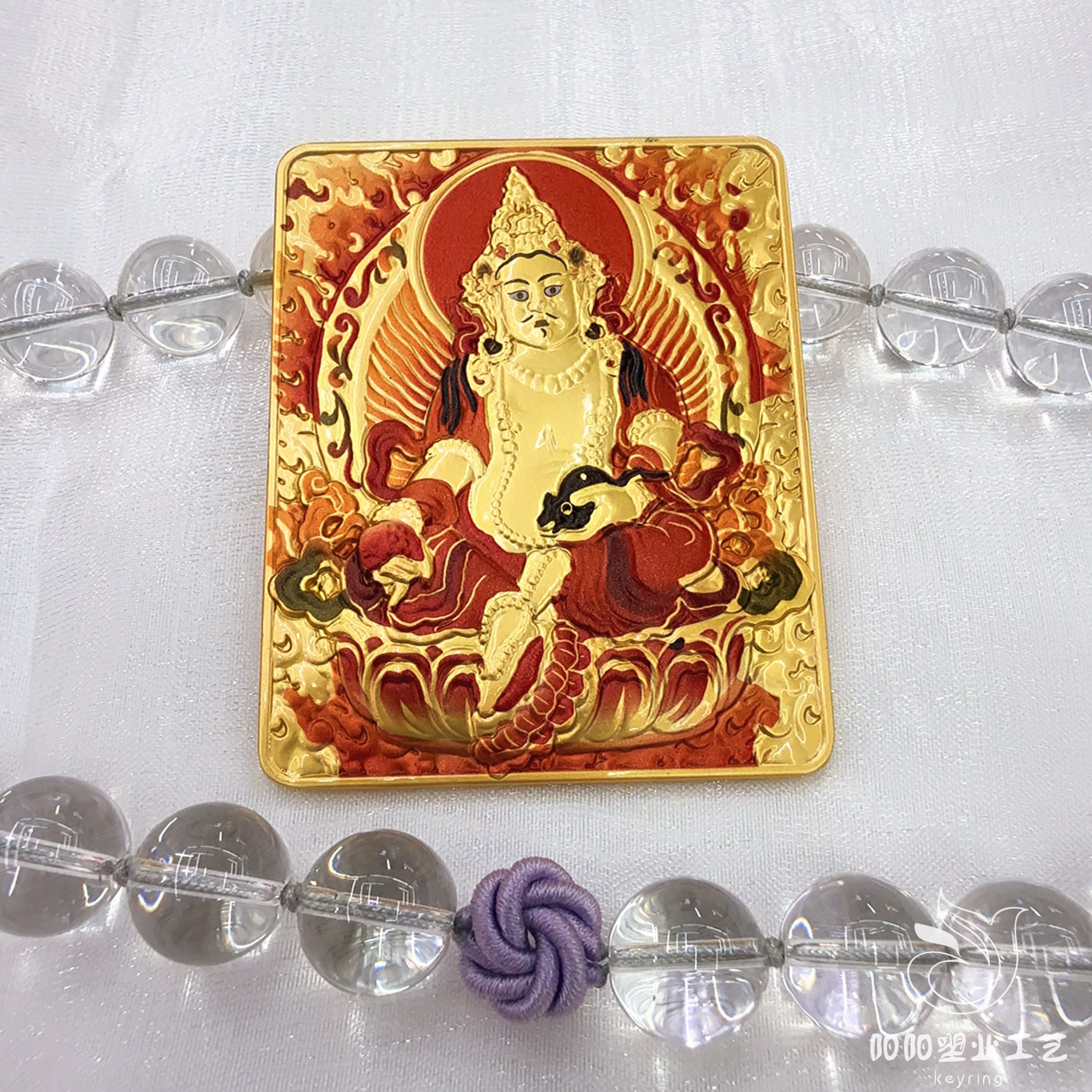 Thangka Red Wealth God amulet copper alloy concave-convex new style Red Wealth God painting in stock, direct delivery from the manufacturer details Picture
