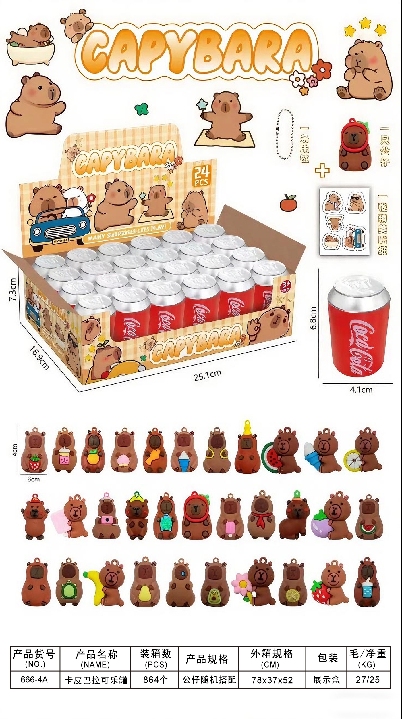 Capibara Cola Cans (24 cans per display box) Application Scenario