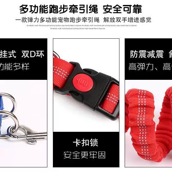宠物收缩背带牵引绳宠物牵引带遛狗绳外出跑步遛狗绳宠物用品产品图