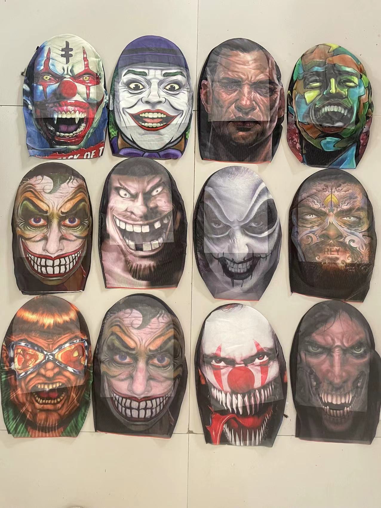 搞怪头套网眼细节图