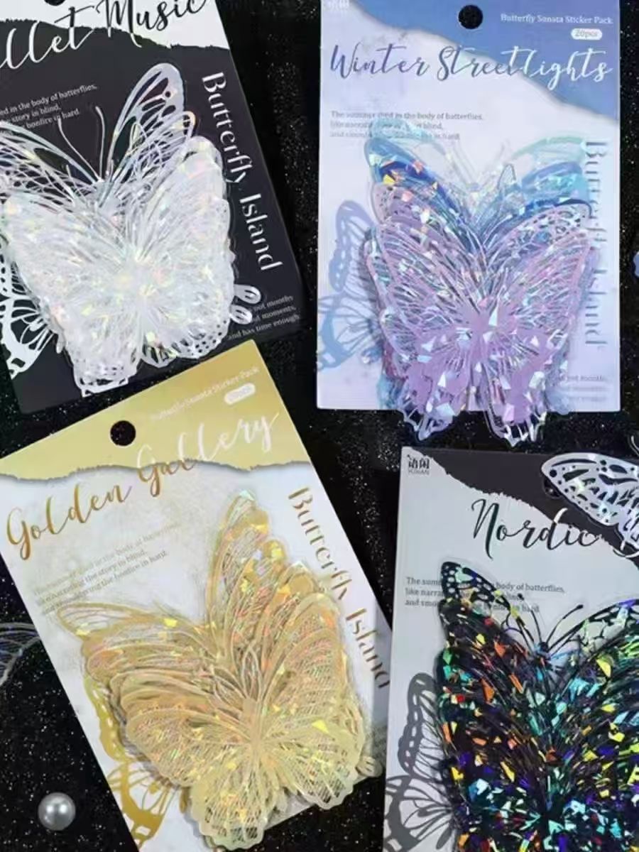 贴纸/韩国贴纸/造景贴纸/贴贴纸/水晶贴纸白底实物图