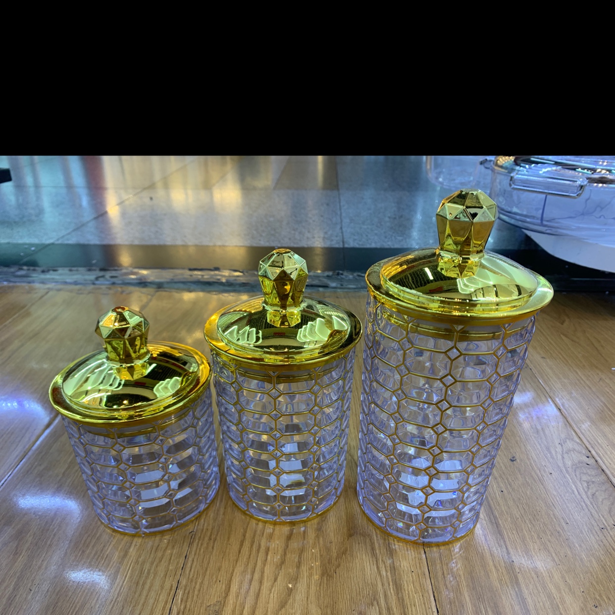 Tea canister storage tank, transparent sealed moisture-proof kitchen food-grade snack and candy sealed jar storage