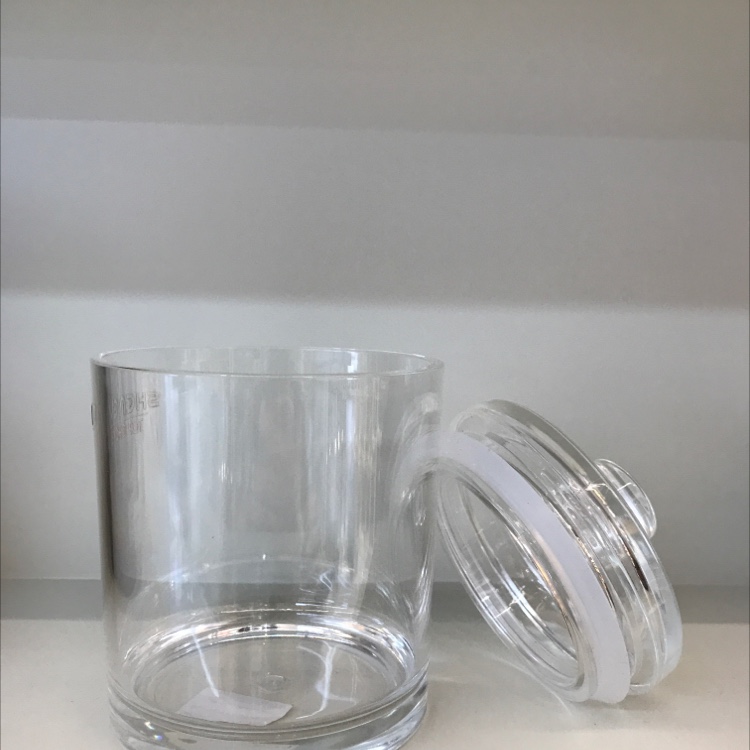 Acrylic medium-sized round sealed can, 10.5*15cm details Picture