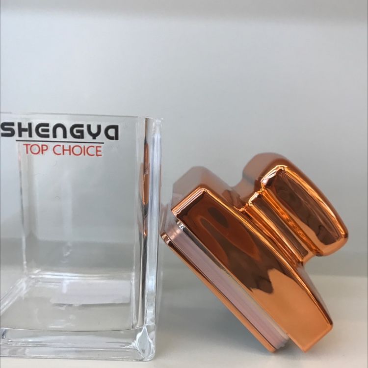 Rose gold lid mini small square handle sealed can 5.9*5.9*11 for food storage detail image 3
