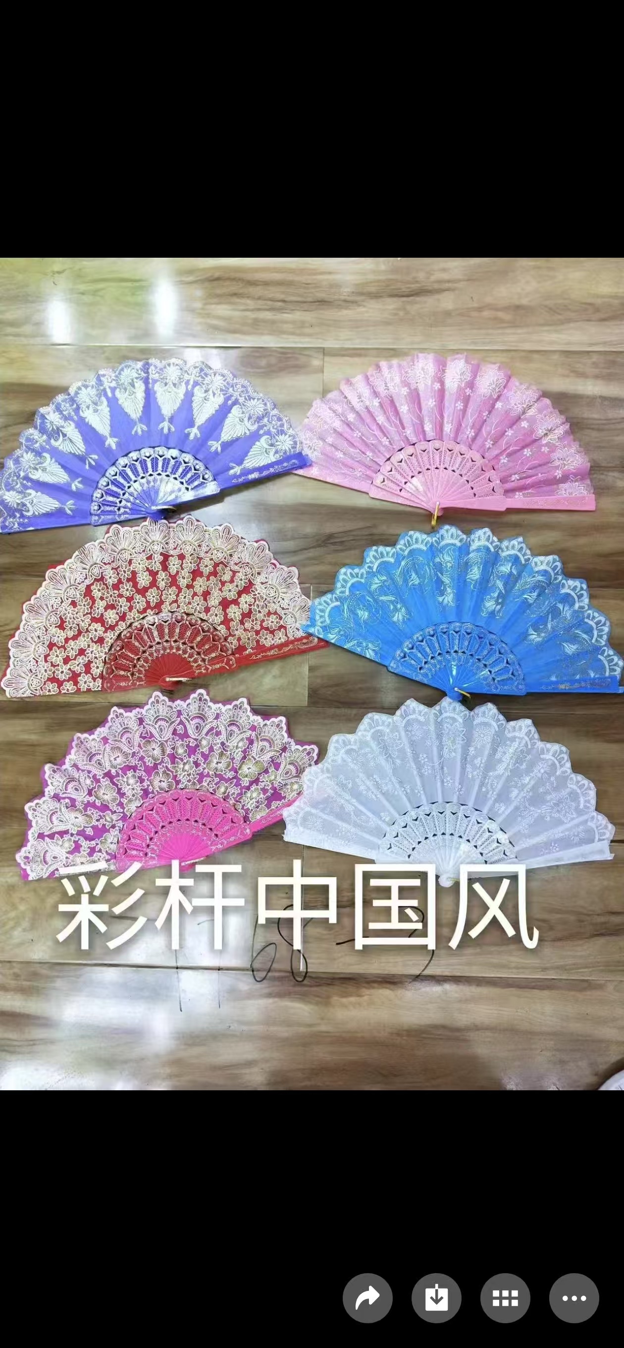 国潮风香木折扇女夏便携手工蒲扇清凉防暑雅致复古扇子