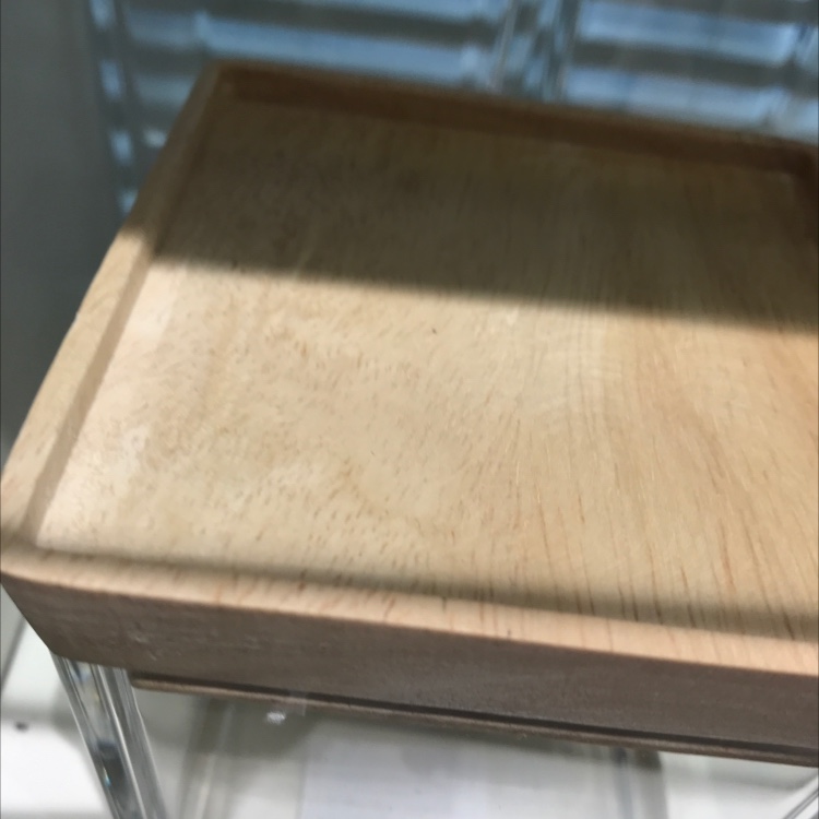 Concave wooden lid S small square sealed jar 8*8*9 cm food storage Item Picture
