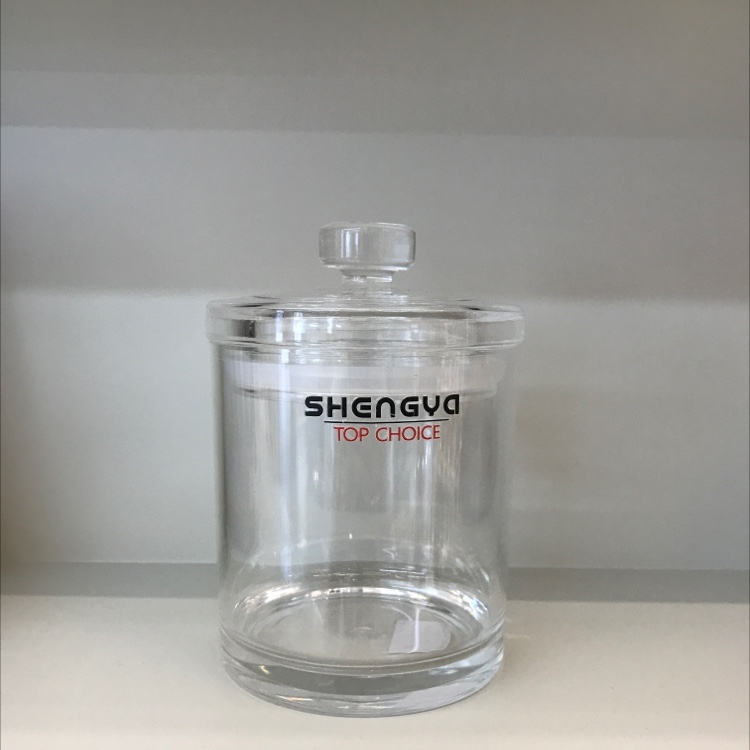 علبة أكريليك مستديرة متوسطة الحجم محكمة الغلق مقاس 10.5*15 سم