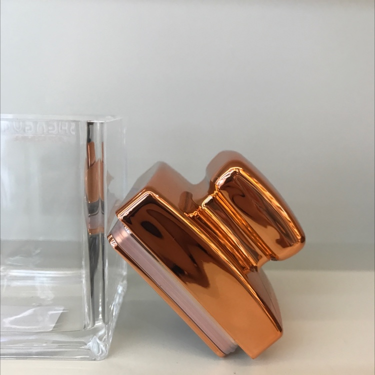 Rose gold lid mini small square handle sealed can 5.9*5.9*11 for food storage Item Picture