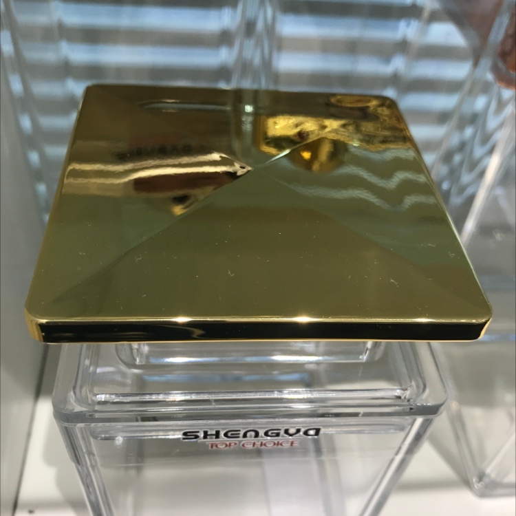 450ML gold-covered square storage jar for food storage details Picture